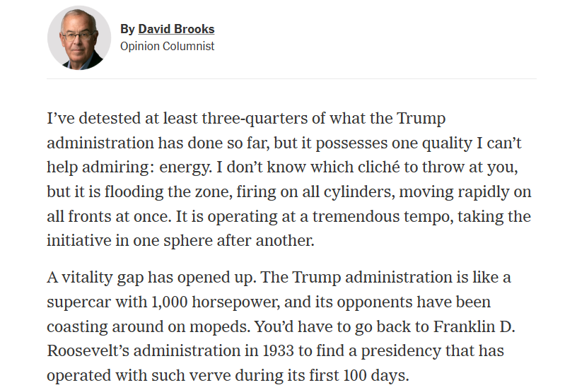 Adamfinkel0's tweet image. Somewhere in Maryland, two dozen decapitated chickens are racing about in their death throes, damaging everything in their path, and David Brooks is looking on with approving wonder and saying "look at that VERVE!"
@pchowder