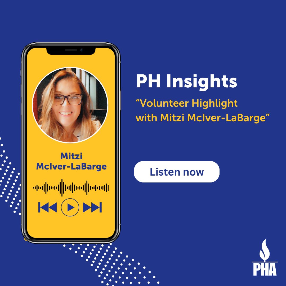 PHAssociation's tweet image. During #VolunteerApperciationWeek, hear from Mitzi McIver-LaBarge, a parent and caregiver who connected with #PHA following her daughter’s #pulmonary hypertension diagnosis.
Listen now on the latest episode of PH Insights: ow.ly/9Uyp50VCpCG