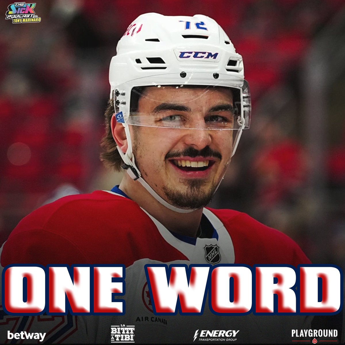 thesickpodcasts's tweet photo. ONE WORD: Use one word to describe the #GoHabsGo putting Arber Xhekaj in the lineup tonight.

#thesickpodcast https://t.co/Ye8Ddc9vyR