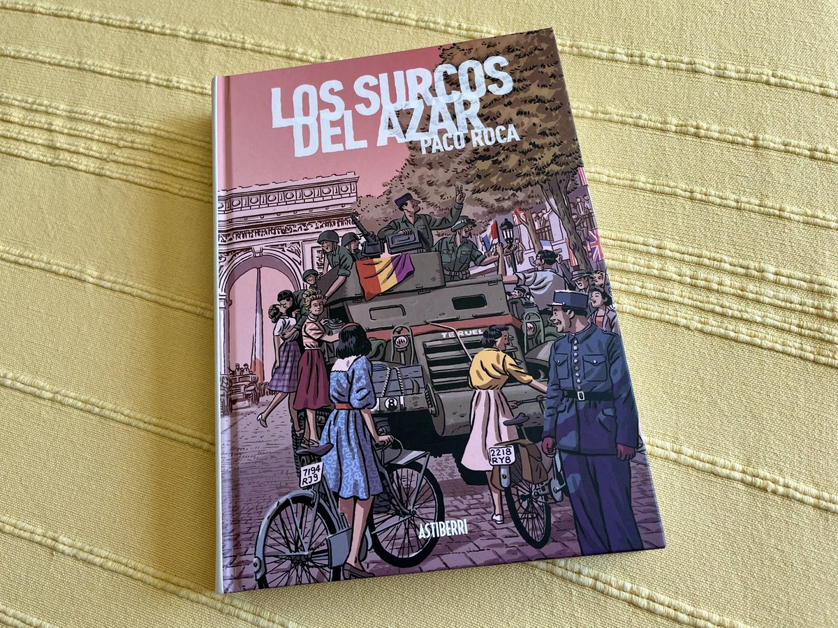 Gran trabajo de documentación y magistral dibujo de <a href="/paco_roca/">Paco Roca</a> (<a href="/Astiberri/">Astiberri Ediciones</a>) para el precioso y necesario homenaje a La Nueve, los exiliados a los que los surcos del azar y la esperanza les llevaron a ser los primeros en la liberación de París.