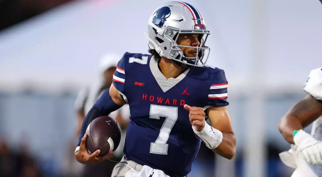 Xavier Buckles (6’4 QB) (@xavierbuckles7) on Twitter photo Beyond Blessed🙏🏽
Extremely grateful to have recieved an opportunity from Howard University to continue my academic and athletic career at the D1 level! Thank you <a href="/COACH_BKEAN/">Brett Kean</a> for the possibility! Beyond Blessed🙏🏽
Extremely grateful to have recieved an opportunity from Howard University to continue my academic and athletic career at the D1 level! Thank you <a href="/COACH_BKEAN/">Brett Kean</a> for the possibility!