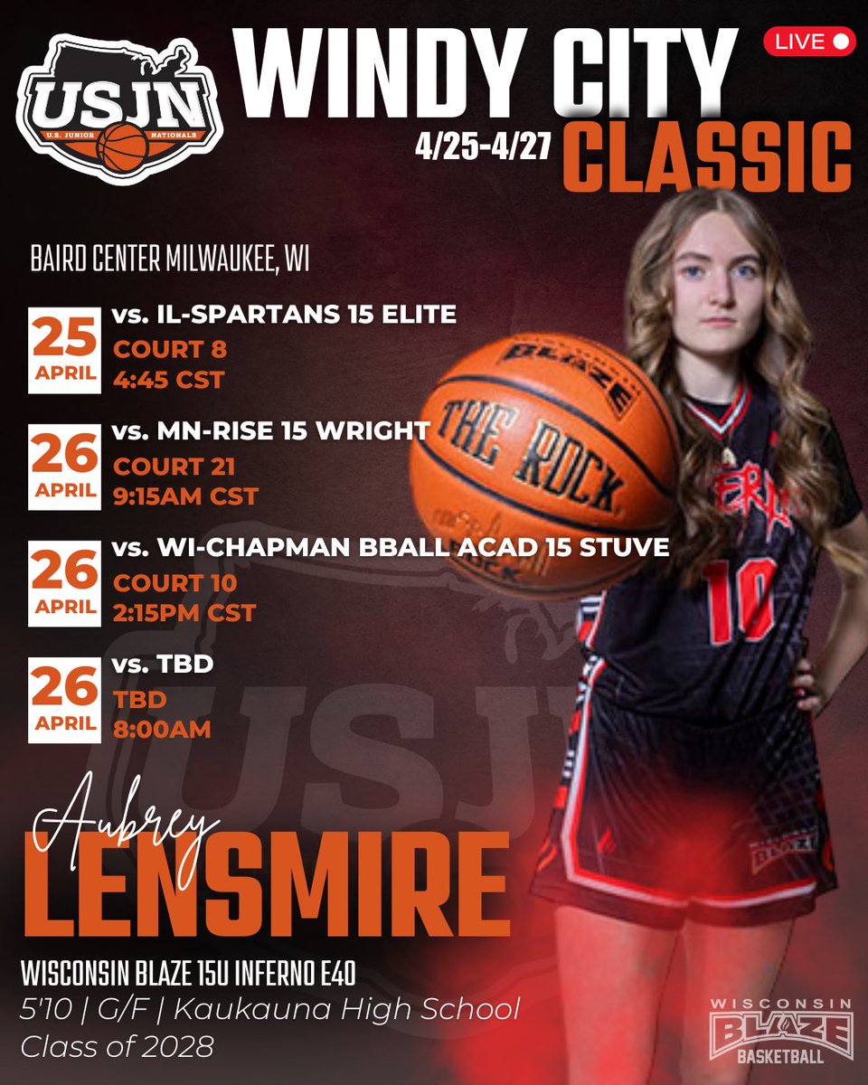 Lisa Van Wyk (@lisamvanwyk) on Twitter photo 1/2π§΅
Coaches!
Our 15u INFERNO and 17u, 16u, and 14u BLACK teams are ready to take off in the heart of the <a href="/USJN/">USJN</a> WINDY CITY CLASSIC in Milwaukee, WI
17u Black and 15u Inferno WINDY CITY Game Schedules & Full Season Schedules below ππ½
Donβt miss greatness at work! π₯πͺπ½
β26 1/2π§΅
Coaches!
Our 15u INFERNO and 17u, 16u, and 14u BLACK teams are ready to take off in the heart of the <a href="/USJN/">USJN</a> WINDY CITY CLASSIC in Milwaukee, WI
17u Black and 15u Inferno WINDY CITY Game Schedules & Full Season Schedules below ππ½
Donβt miss greatness at work! π₯πͺπ½
β26