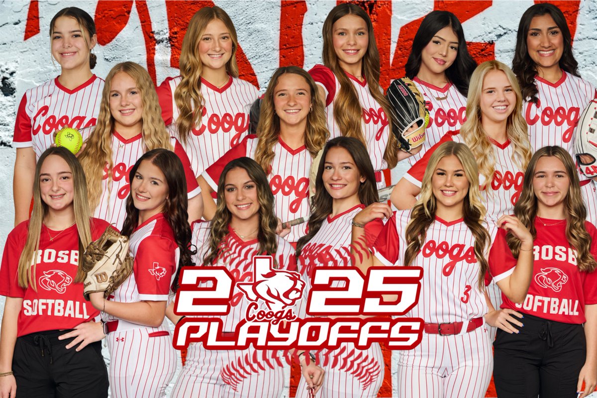 🥎PLAYOFFS ROUND 1🥎
🗓 Friday April 25, 2025
🏟 Cypress Woods HS
🆚 A&amp;M Consolidated HS
🕢 Double Header 5:30/7:30
👏🏻 Come out and support your COOGS!! Time for that playoff electricity in the stands⚡️
