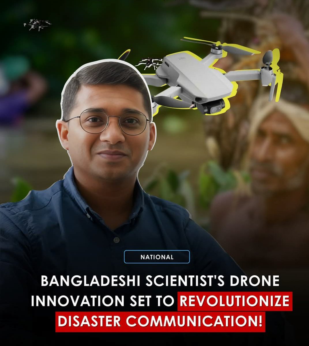 Bangladeshi scientist Shahen Shah has developed a breakthrough drone-based system to keep communication networks running during disasters.His research,published in Drones Journal,could save lives when traditional networks fail. #DroneTechnology #DisasterResponse #BangladeshiPride