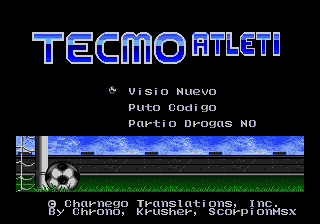 CharnegoT's tweet photo. La versión del Tecmo Atleti que siempre debimos tener, pronto en sus emuladores y megadrais. https://t.co/d1xGpefqr8