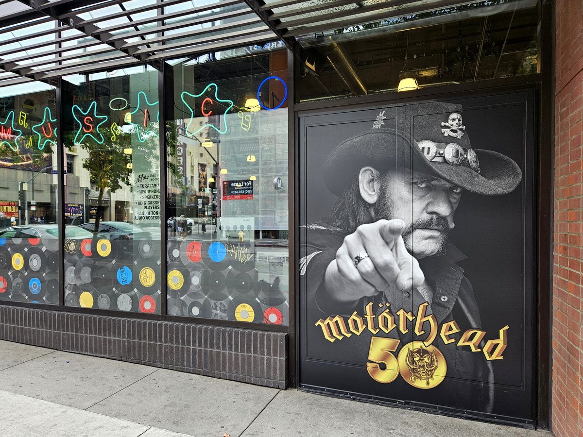 Amoeba Records in Hollywood is joining in our 50th anniversary celebrations! Lemmy Forever! #motorhead50