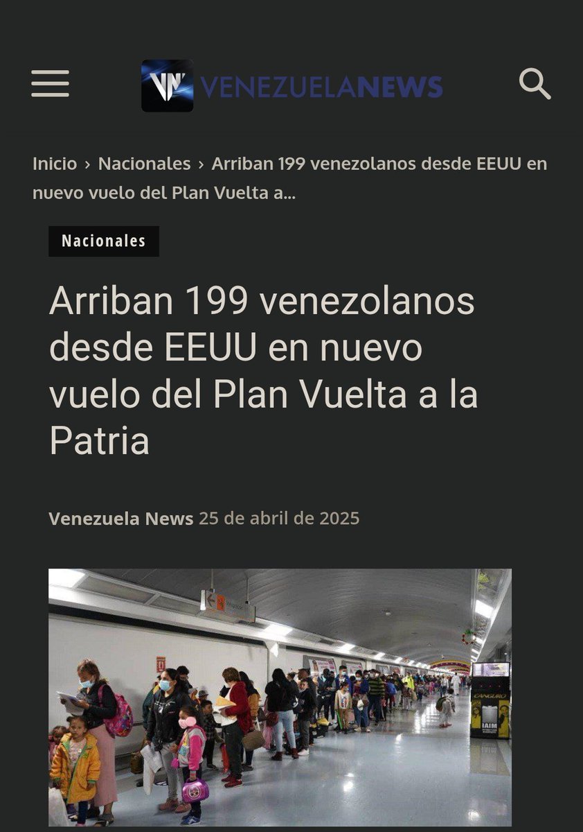 pinedafreysmar's tweet photo. Este viernes 25 de abril, llegó al Aeropuerto Internacional de Maiquetía en La Guaira el décimo sexto vuelo del Plan Vuelta a la Patria procedente de Texas, EEUU, con 199 venezolanos repatriados. https://t.co/wp4m6CGOp6