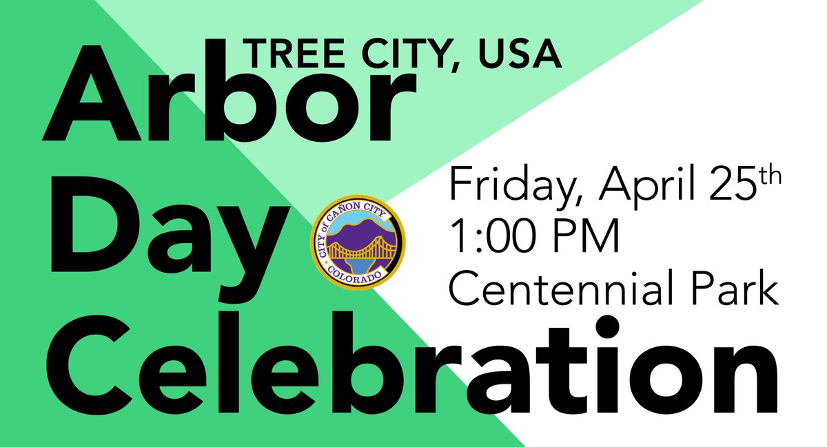 Today is our Arbor Day celebration! Please join us at 1:00 p.m. at Centennial (Duck) Park. There will be a tree planting, brief messages about Arbor Day, refreshments and cookies, and a giveaway of 50 saplings for attendees. We hope to see you there!