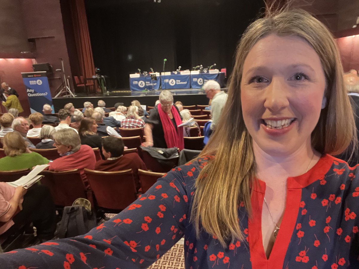 Mini_Minski's tweet image. I’m here at Strode Theatre for the Any Questions? live broadcast on Radio 4 tonight