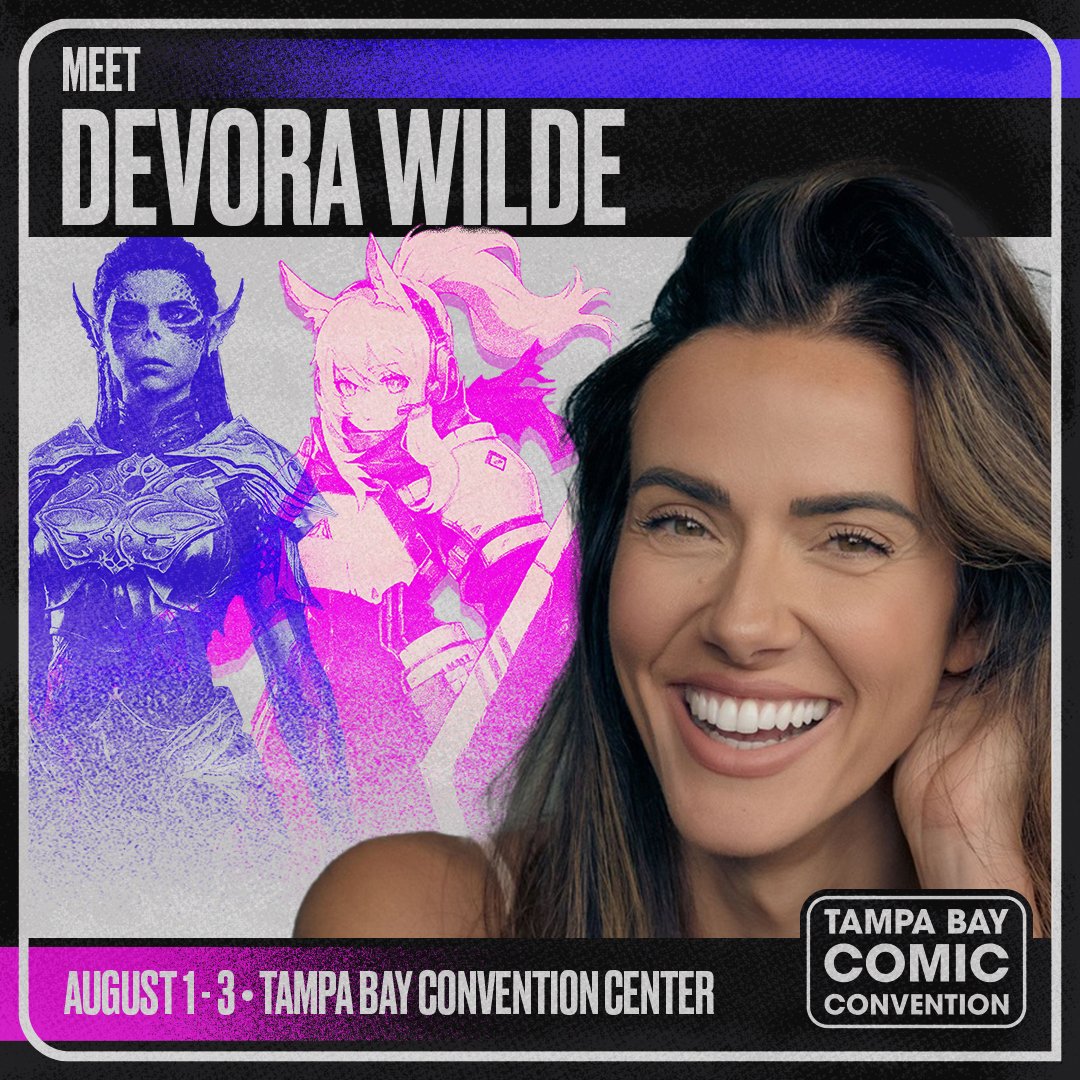 Tampa Bay Comic Convention (@tampa_bay_cc) on Twitter photo 📣 In case you missed it, <a href="/Devora_Wilde/">Devora Wilde</a> will be at Tampa Bay Comic Convention!!
🎟 Join us August 1st-3rd, get your tickets: bit.ly/4iviPGr 📣 In case you missed it, <a href="/Devora_Wilde/">Devora Wilde</a> will be at Tampa Bay Comic Convention!!
🎟 Join us August 1st-3rd, get your tickets: bit.ly/4iviPGr