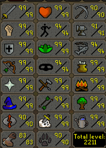 ProngsXP's tweet photo. 99 ranged! Put this one off for years - my OSRS hot take is that I hate ranged as a skill.

15th 99. Closing in on max. https://t.co/bXcSoUKBqH
