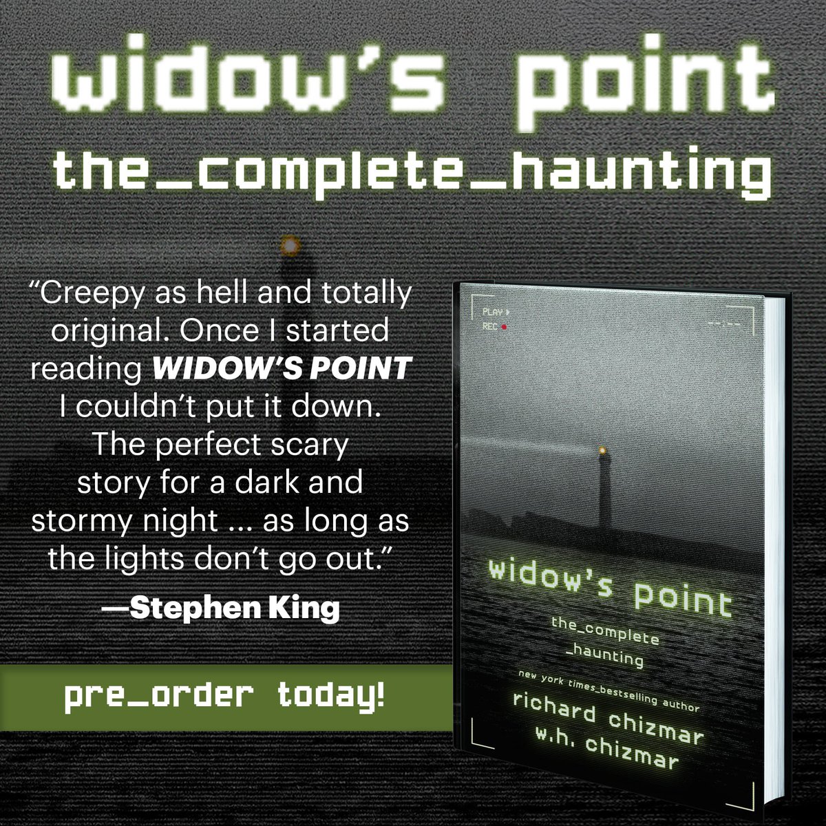 Richard Chizmar (@richardchizmar) on Twitter photo Listen to Uncle Steve!
Free STEPHEN KING Grab Bag (includes a book, magazine, chapbook, and art print) plus more than a dozen other pre-orders bonuses. Email Richardchizmar@icloud.com for details. Listen to Uncle Steve!
Free STEPHEN KING Grab Bag (includes a book, magazine, chapbook, and art print) plus more than a dozen other pre-orders bonuses. Email Richardchizmar@icloud.com for details.