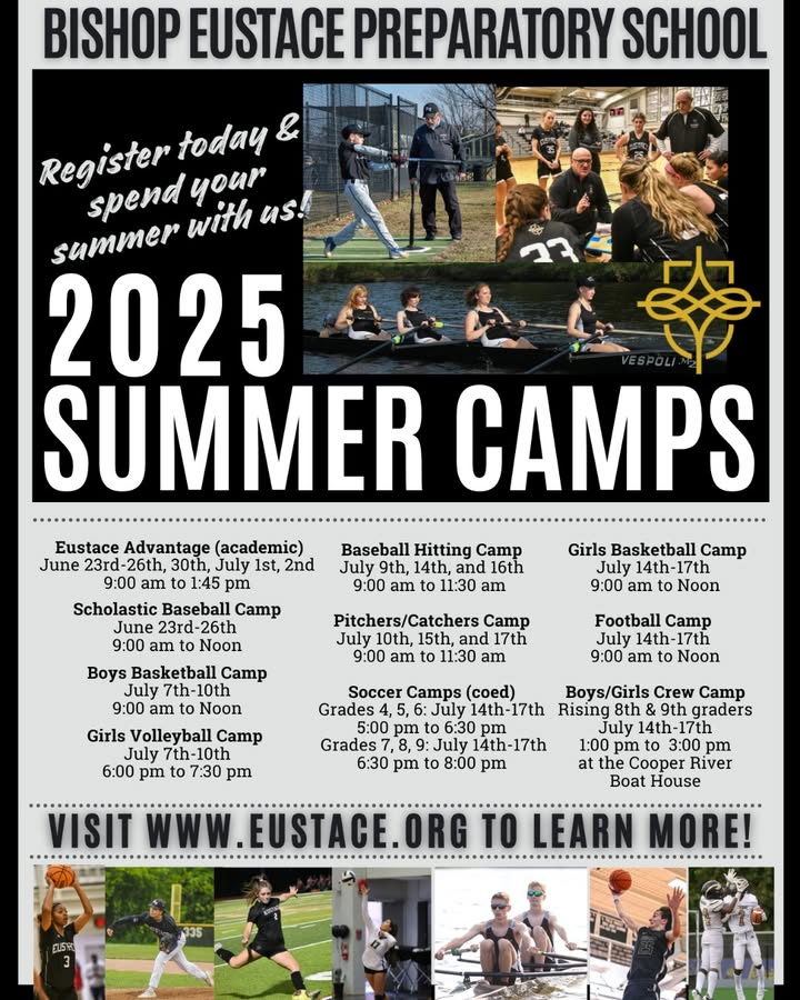 Get ahead in the game this summer! Register for our Summer Athletic Camps, which are now accepting registrations. Learn more here: eustace.org/summer-program…