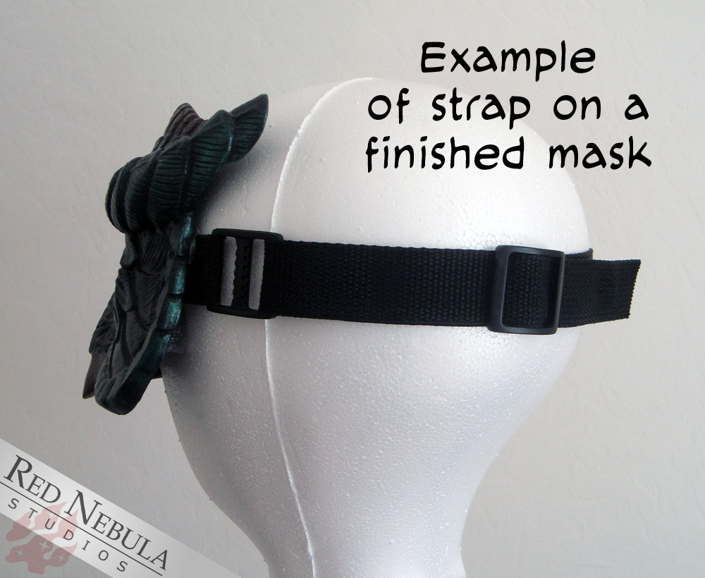 Have a mask blank or 3D print you need to make wearable? I do mask strap kits.

I've also got a 2-part kit with an extra strap that goes over your head for larger, heavier masks.

Standard: rednebulastudiosshop.etsy.com/listing/236565…
2-Part: rednebulastudiosshop.etsy.com/listing/605317…

#costumes #mask #costumeParts