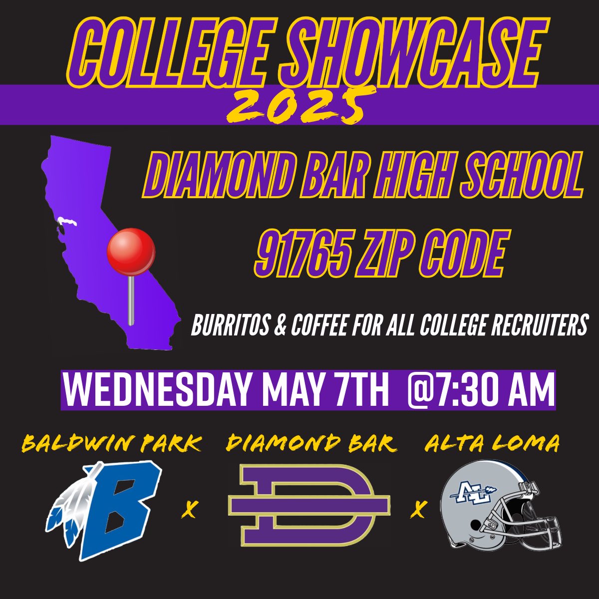 Matt Castaneda, M.Ed (@coach_castaneda) on Twitter photo College Showcase set☑️
Year 3 hosting college coaches from all levels across the country but more excited to host <a href="/BPBravesFB/">Baldwin Park Football</a> <a href="/Coach_Maxie626/">Coach Maxie</a> & <a href="/AltaLomaLions/">Alta Loma Football</a> <a href="/Coach_Perri/">Tyler Perri</a> for a great morning for our student athletes 🏈⭐️ College Showcase set☑️
Year 3 hosting college coaches from all levels across the country but more excited to host <a href="/BPBravesFB/">Baldwin Park Football</a> <a href="/Coach_Maxie626/">Coach Maxie</a> & <a href="/AltaLomaLions/">Alta Loma Football</a> <a href="/Coach_Perri/">Tyler Perri</a> for a great morning for our student athletes 🏈⭐️
