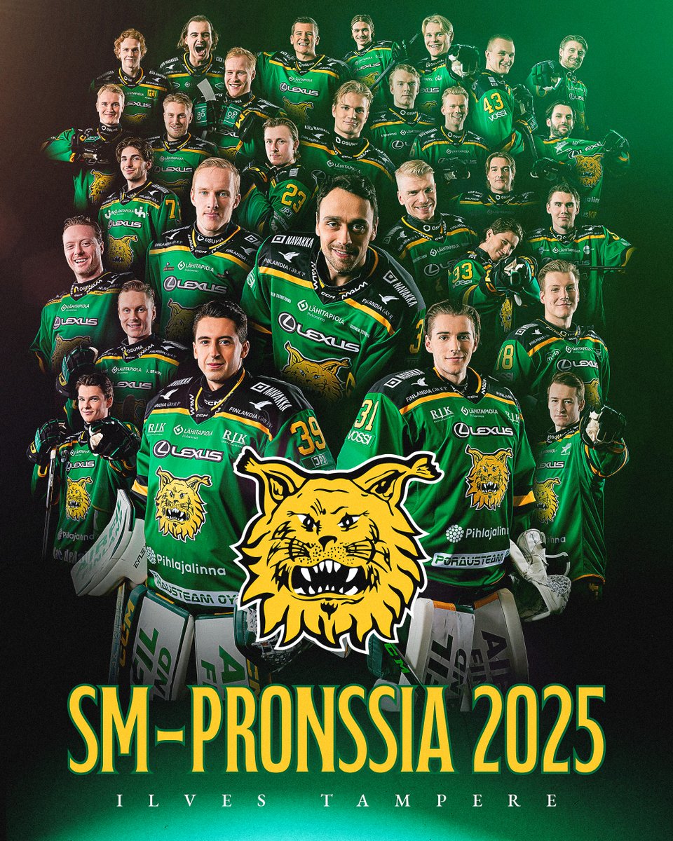 Ilves Tampere — SM-pronssia 2025 🥉

Lämmin kiitos koko Ilves-yhteisölle – kannattajille, kumppaneille ja kaikille, jotka ovat eläneet mukana tällä matkalla. 💚💛

#Ilves #Liiga