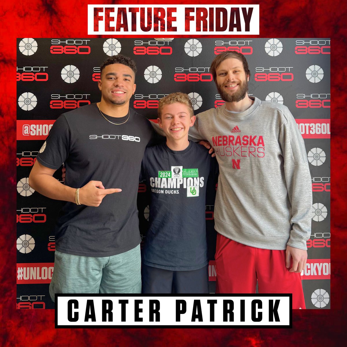 👏🏾FEATURE FRIDAY👏🏾
We enjoy having Carter Patrick be apart of the shoot360Lincoln Community. 

Carter brings a strong work ethic to every session, showing up focused and ready to improve. His dedication make him a standout on and off the court, setting a great example for others!