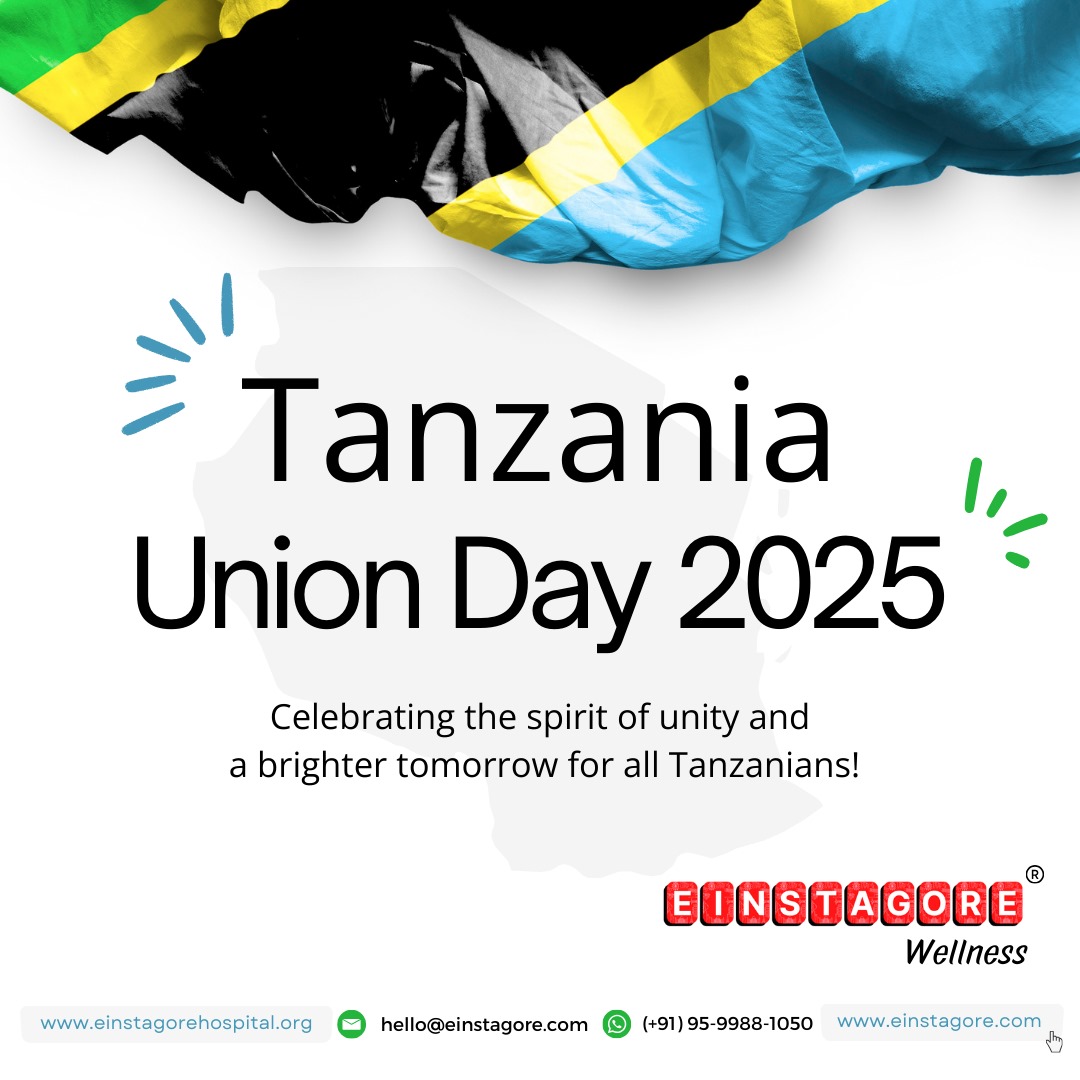 🇹🇿 Happy Union Day, Tanzania! 🎉  

Today, we celebrate the unity, strength, and resilience of a great nation. On this special day, Einstagore India proudly stands with the people of Tanzania in building a healthier tomorrow.

#UnionDayTanzania #CountOnEinstagore
