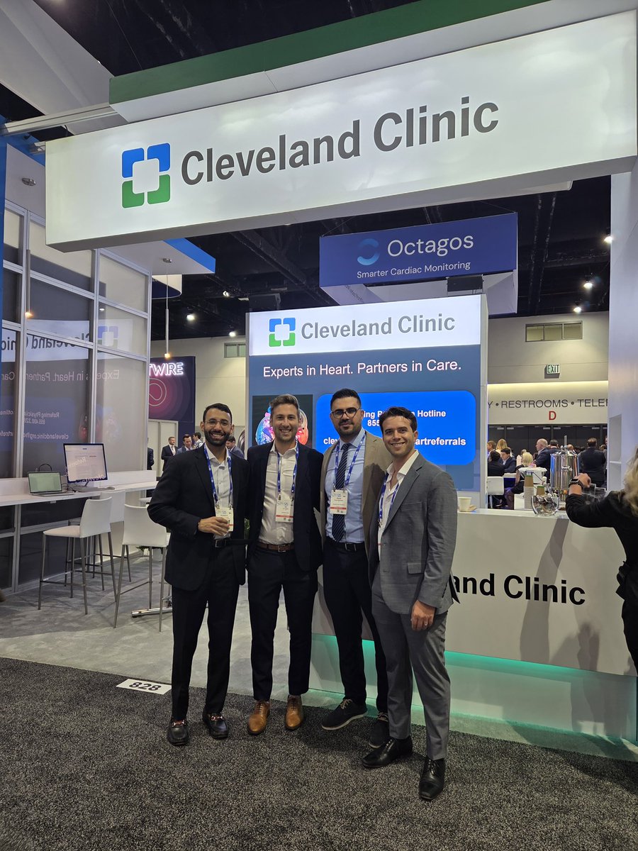 Proud to represent @CleClinicHeart at #HRS2025 in San Diego! Great to connect, learn, and showcase our commitment to advancing cardiac electrophysiology. #HRS2025 #ClevelandClinic #EPFellows #Cardiology