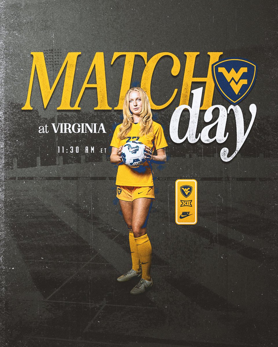 Wrappin' up the spring slate on the road! 🌻

⚽ at Virginia
📍Charlottesville, Va.
🏟️ UVA Soccer Practice Fields
⏰ 11:30 a.m. ET

#HailWV