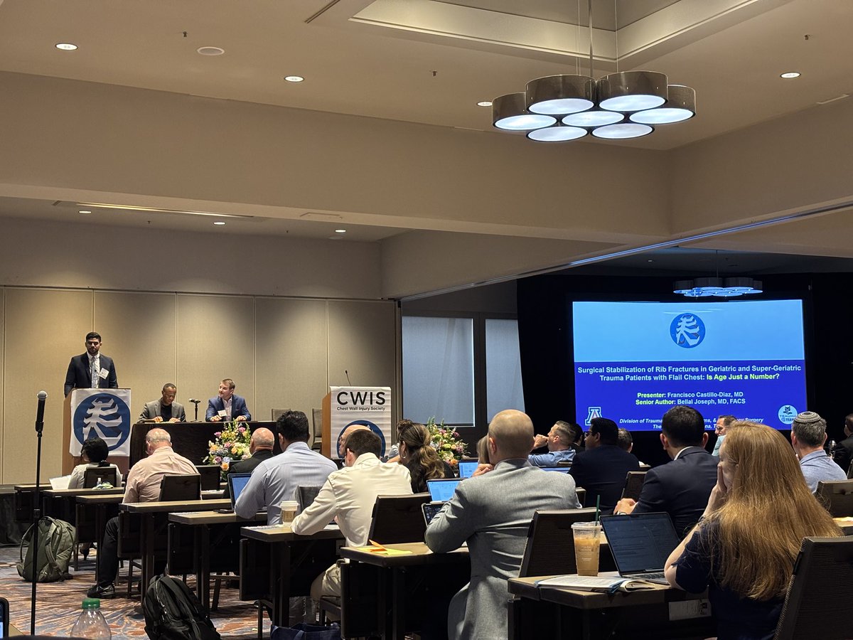 Francisco Castillo Díaz (@fcastillodiaz99) on Twitter photo Had a great time presenting our work at the #CWIS2025 🩻
Lots of interesting talks on management of traumatic chest injuries
Thanks to my mentor <a href="/TopKniFe_B/">Bellal Joseph</a> for this experience! Had a great time presenting our work at the #CWIS2025 🩻
Lots of interesting talks on management of traumatic chest injuries
Thanks to my mentor <a href="/TopKniFe_B/">Bellal Joseph</a> for this experience!