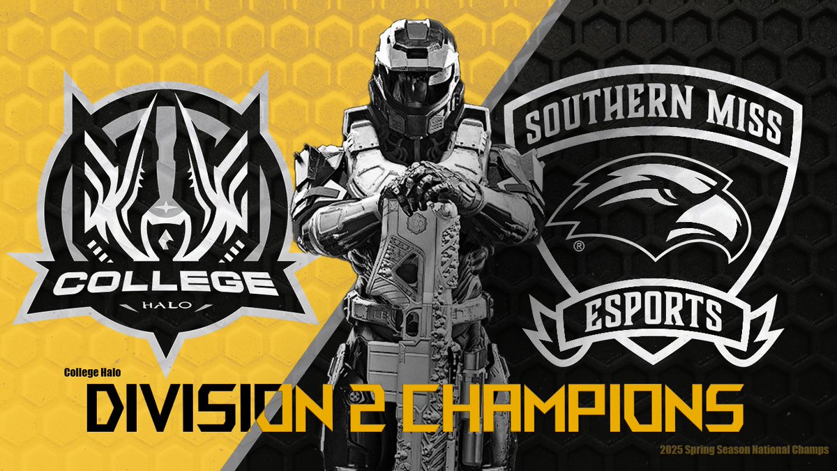 Southern Miss Esports (@usmesports) on Twitter photo Congratulations to our Halo team for becoming <a href="/CollegeHaloGG/">College Halo</a> National Champions!
They all played amazing and it was a well deserved win! Congratulations to our Halo team for becoming <a href="/CollegeHaloGG/">College Halo</a> National Champions!
They all played amazing and it was a well deserved win!