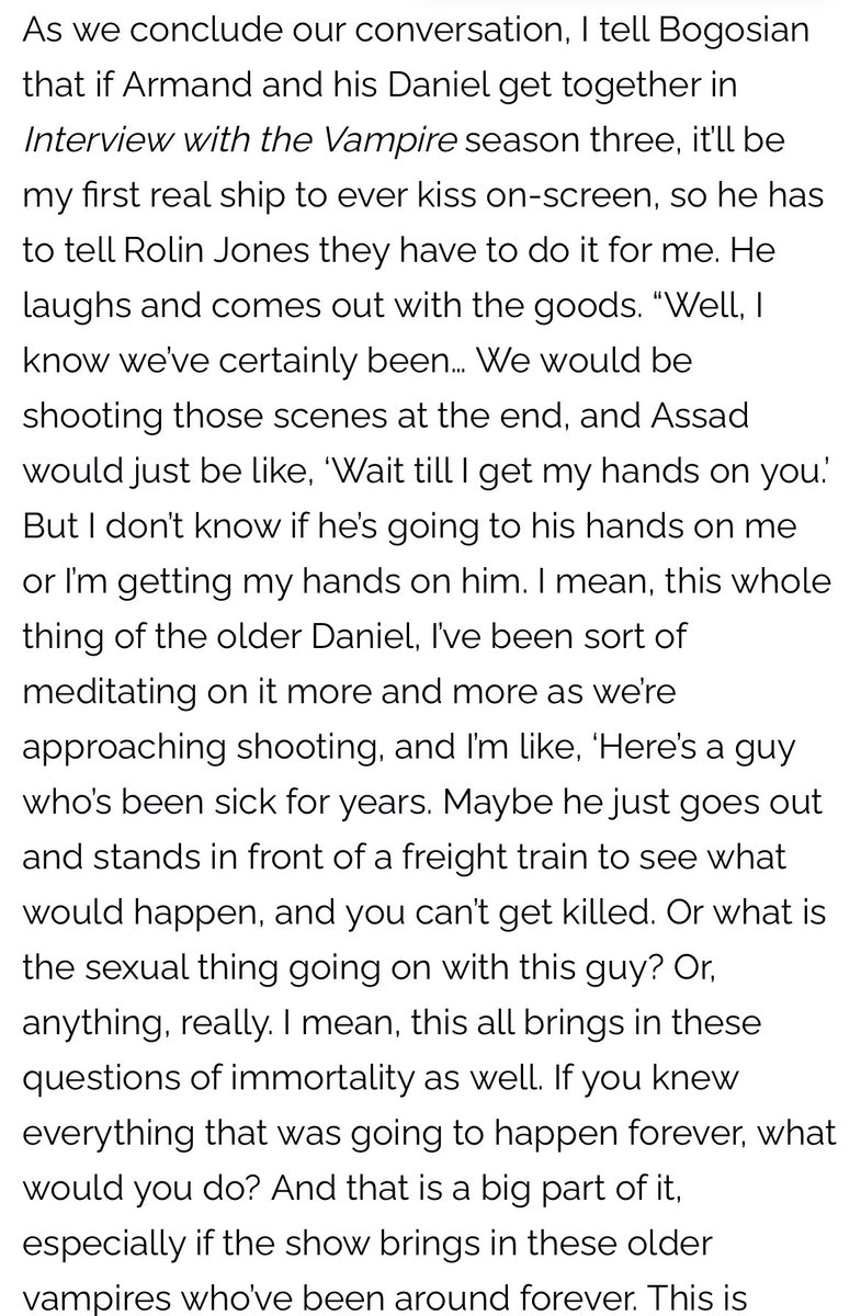 #InterviewWithTheVampire #iwtv 

In an interview for Nerdist Eric Bogosian dives into Daniel Molloy, elder queer representation, and all things ‘Interview with the Vampire’.

🔗: nerdist.com/article/eric-b…