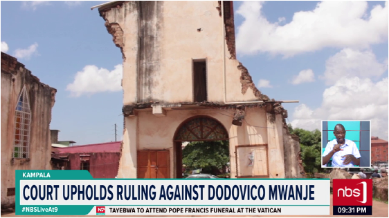 The Court of Appeal in Kampala has dismissed an appeal by businessman Dodovico Mwanje, who wanted the court to overturn a ruling by the High Court that revoked his ownership of the land on which the demolished St. Peter’s church in Ndeeba stood. 

#NBSLiveAt9 #NBSUpdates