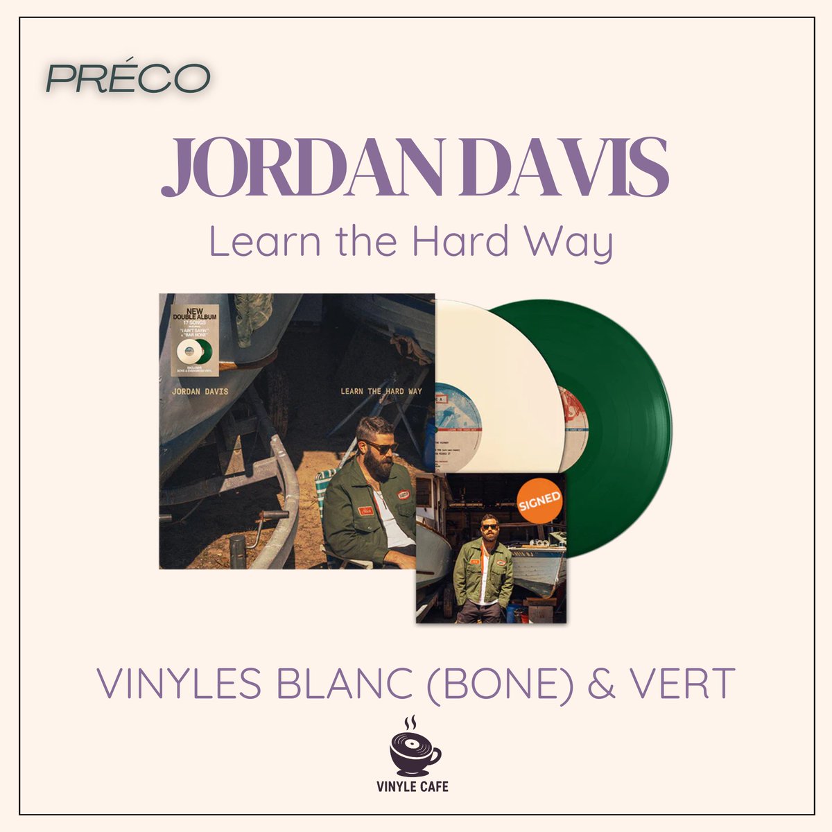 vinylecafe's tweet image. PRÉCOMMANDE - DÉDICACÉ |

Vous pouvez vous procurer le vinyle #LearnTheHardWay de Jordan Davis avec une carte dédicacée sur son site US :

🔗 shop.jordandavisofficial.com/products/learn…

#vinylrecords #vinylcommunity #vinyladdict #discord #vinylecafe #JordanDavis