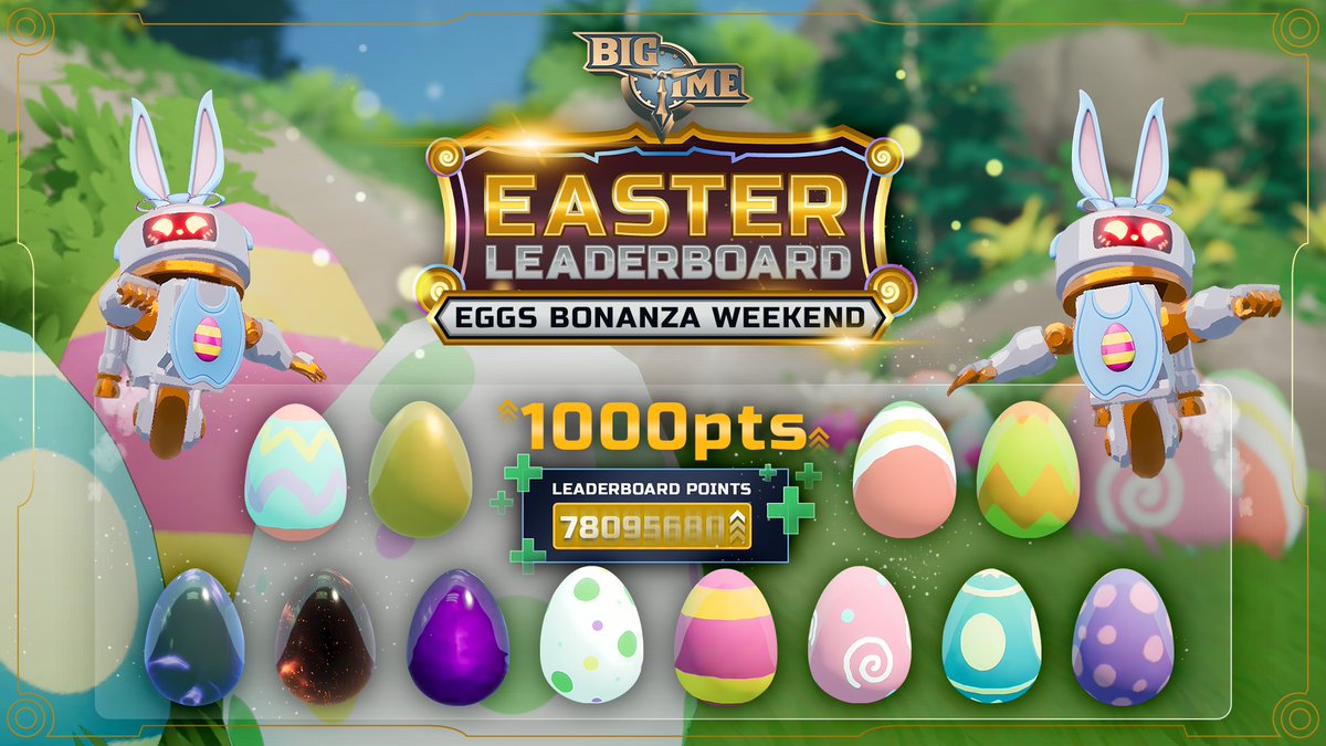 🌸🐰 Easter Leaderboard Weekend Event #2 🐰🌸

Eggs Bonanza Weekend

🌼 It's an Egg-citing weekend! Every egg crafted during the event awards an extra 1000 leaderboard points.

🗓️ Starting Now and ending April 28th, 2025 18:00 UTC