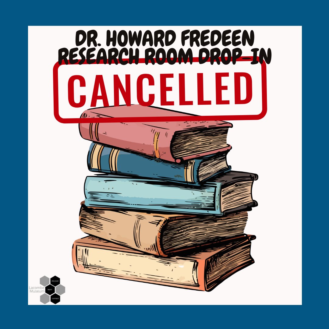 Unfortunately, we have had to cancel our drop-in research day tomorrow, April 26th. Join us for our next drop-in date, May 31st.
The museum gallery will still be open 10 to 4, so please stop by and check out our current exhibit on Nova Chemicals!

#lacombealberta #lacombemuseums