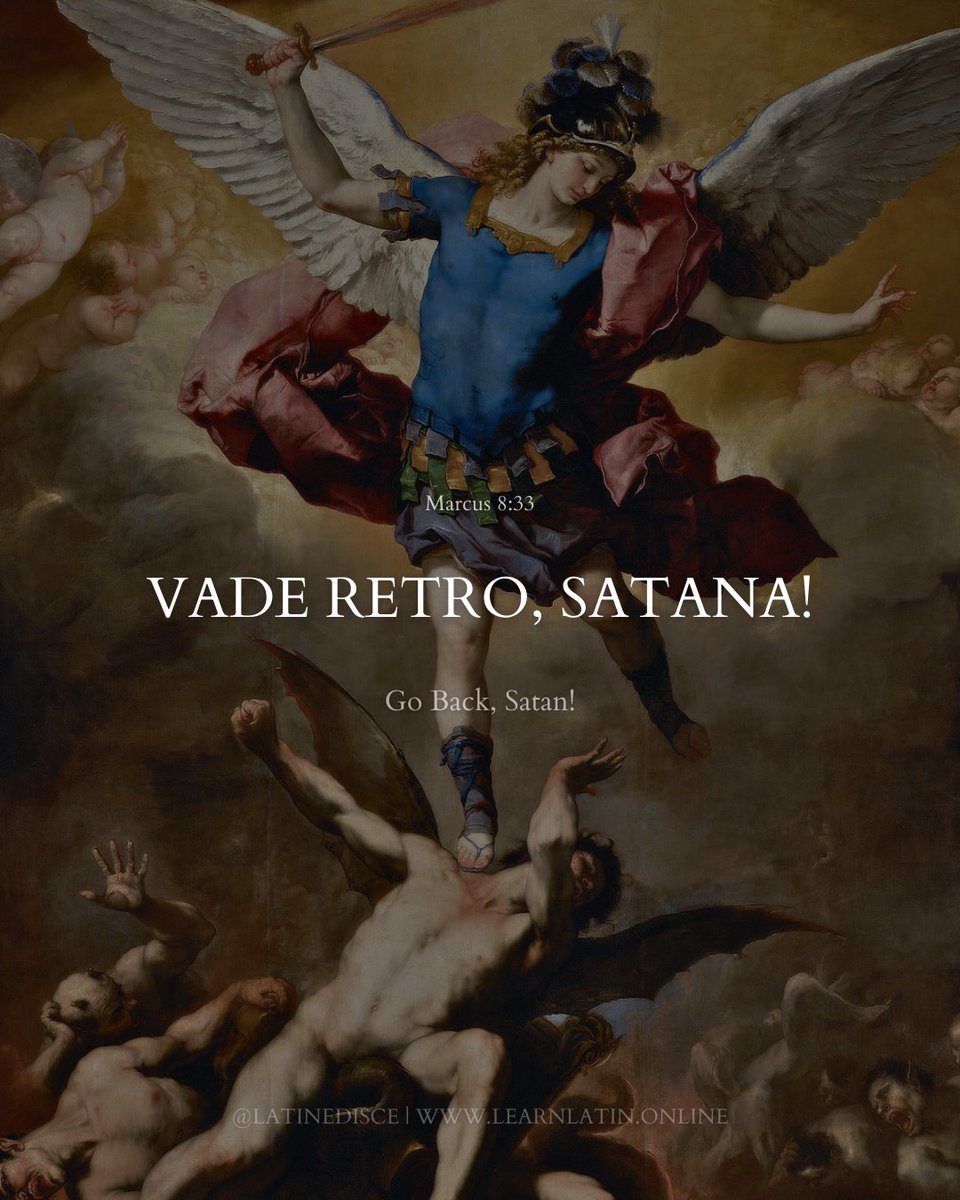 The Most POWERFUL Christian Quotes — A Thread 🧵

(1/10) Vade retro, Satana! — “Go back, Satan!”