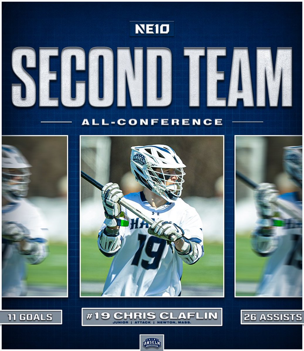 (1/3) 𝐀𝐋𝐋-𝐂𝐎𝐍𝐅𝐄𝐑𝐄𝐍𝐂𝐄 𝐒𝐄𝐋𝐄𝐂𝐓𝐈𝐎𝐍𝐒 🤩🥍

Congratulations to these Hawks who earned spots on the NE10 All-Conference roster 👏

🔘 Will Andrews - First Team - M
🔘 Colby Goodchild - First Team - SSDM
🔘 Chris Claflin - Second Team - A