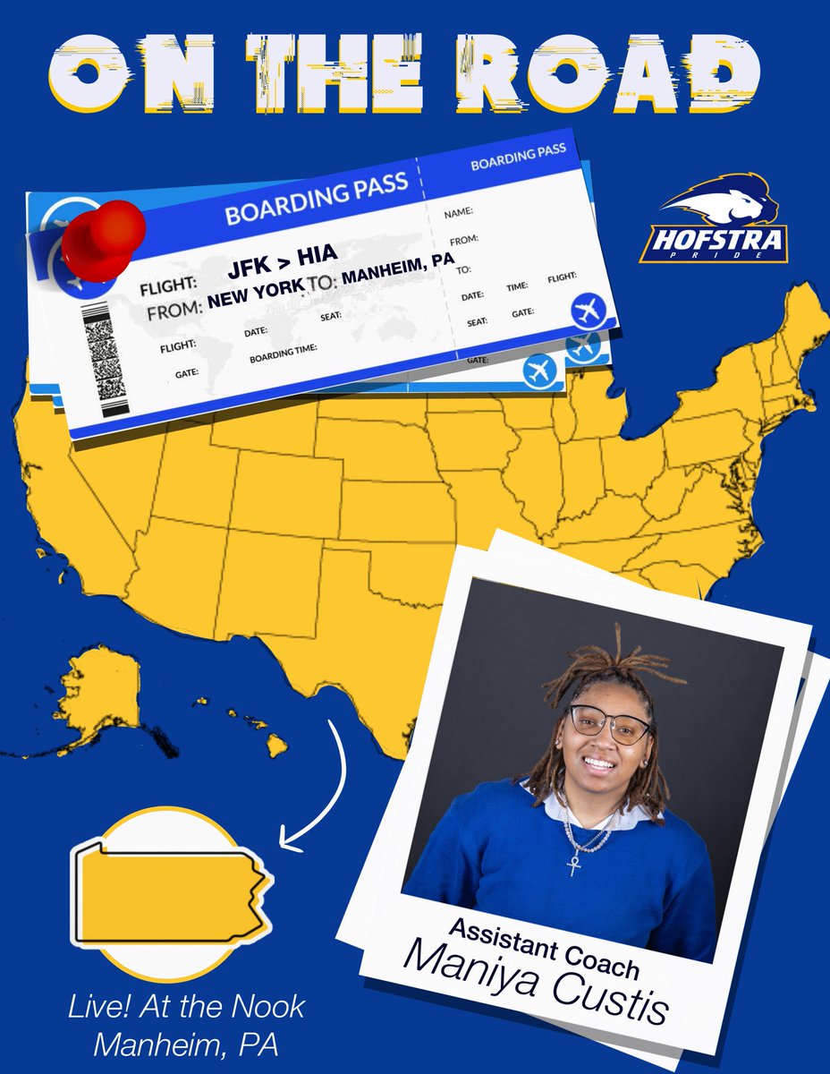 Hofstra Women’s Basketball (@hofstrawbb) on Twitter photo We’re on the move! ✈️
Catch <a href="/Coach_Santos/">Danielle Santos Atkinson</a> and <a href="/CoachAmber_/">Amber</a> at the 2025 Nike Boo Williams in Hampton, Virginia and <a href="/Maniya_3/">Maniya Custis #24</a> at LIVE! at the Nook in Manheim, Pennsylvania this weekend!
#PrideOfLI We’re on the move! ✈️
Catch <a href="/Coach_Santos/">Danielle Santos Atkinson</a> and <a href="/CoachAmber_/">Amber</a> at the 2025 Nike Boo Williams in Hampton, Virginia and <a href="/Maniya_3/">Maniya Custis #24</a> at LIVE! at the Nook in Manheim, Pennsylvania this weekend!
#PrideOfLI