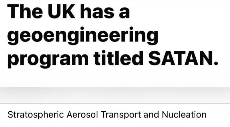 HateTheMachine's tweet image. The “Stratospheric Aerosol Transport and Nucleation,” or #SATAN 
#SunDimming  

Last September, researchers in the UK launched a high-altitude weather balloon that released a few hundred grams of #sulfurdioxide into the #stratosphere, #GeoEngineering  
technologyreview.com/2023/03/01/106…