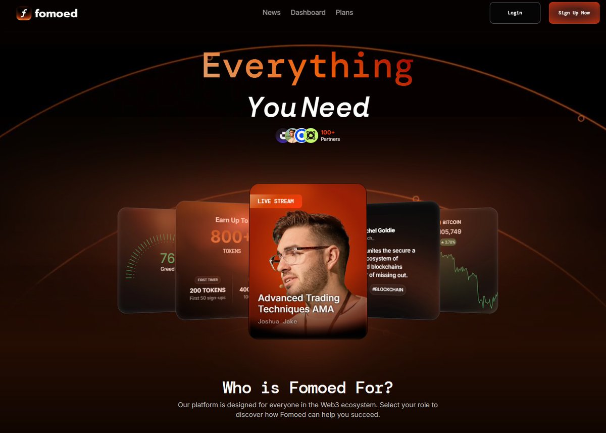 Who sees this? $100 Giveaway 💸

Everything you NEED for Crypto in One Place

Fomoed.io Out Now:

- Crypto News
- Fear and Greed index
- Trading Indicator Dashboard

Coming VERY Soon: 

- Customizable Widgets
- Access RWA Marketplaces
- Access to Exchanges
- NewsLab