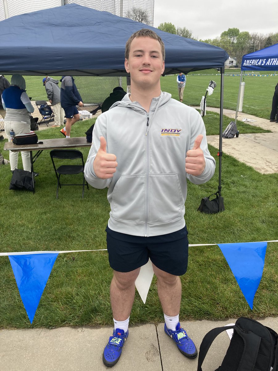 Congrats to Aiden Curtis for medaling(6th place) in the discus, with a toss of 160-09.75. Nice work!