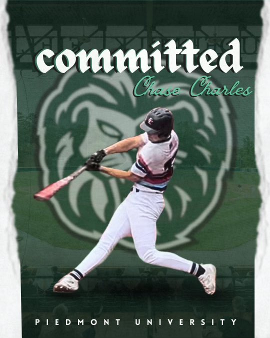 🚨COMMITMENT ALERT🚨 
Congratulations to Chase Charles on his commitment to Piedmont University!