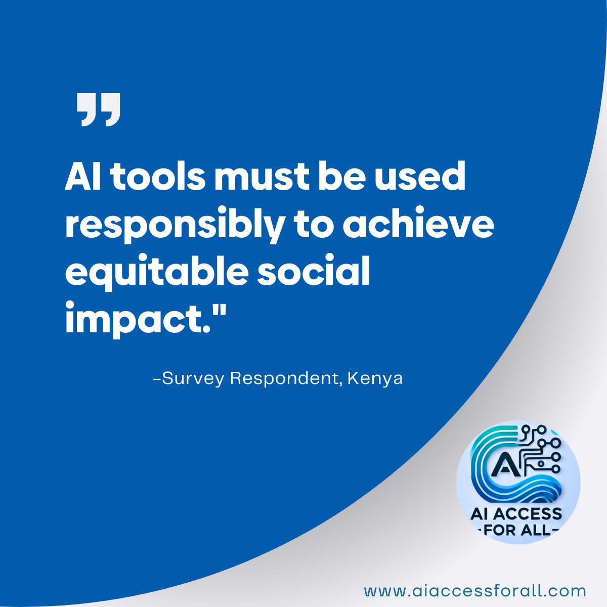 This is the call to action we’re hearing loud and clear from civil society leaders around the world.

💡 Let’s ensure AI serves the many—not just the few.

aiaccessforall.com 

#SocialImpact #AI #artificialintelligence