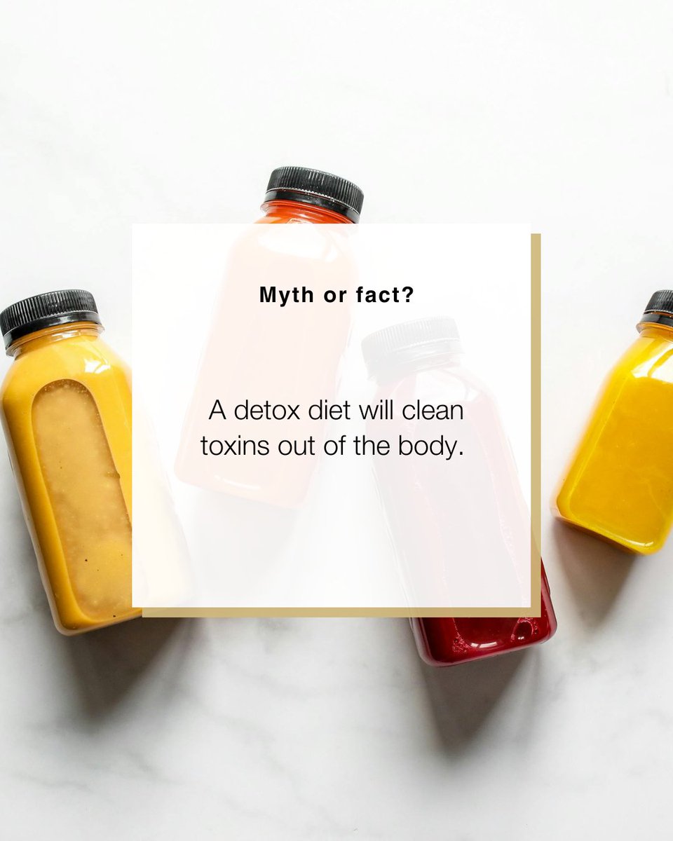 CUAnschutzWell's tweet photo. Do detox diets actually work? You might be surprised by what the experts say. Swipe for the truth ➡️  #MythOrFactFridays https://t.co/FAah7Bphqe