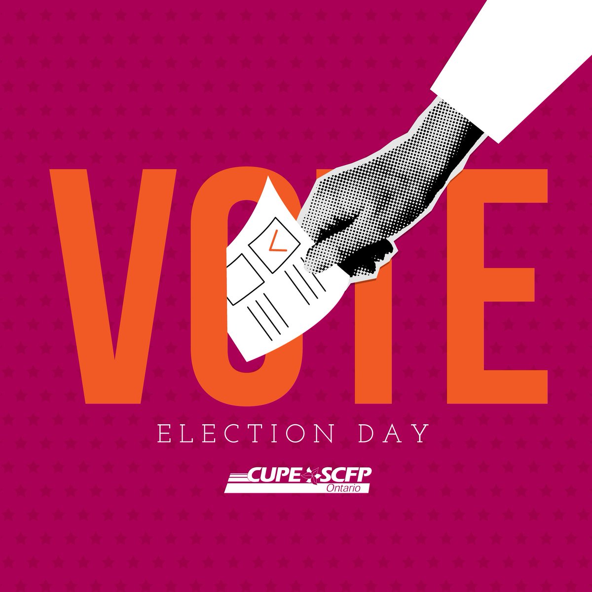 Today’s the day! Let’s make our voices heard loud and clear. Working people deserve leadership that puts us first — not cuts, not privatization. 🗳️

Get out and VOTE! Polls are open from 9:30AM to 9:30PM EST.

📍Find your polling station, bring ID, and bring a friend.

#Canada