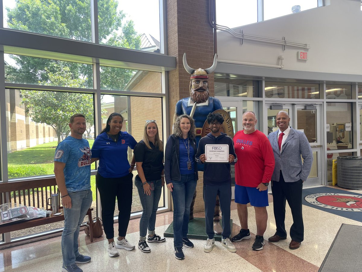 Fort Bend ISD Athletics (@fbisdathletics) on Twitter photo Congratulations to Satya Anandh for being recognized as a Scholar Champion for Male Tennis. Thank you to our sponsor: Dilly Letter Jackets <a href="/DHS_Vikings/">Dulles High School</a> Congratulations to Satya Anandh for being recognized as a Scholar Champion for Male Tennis. Thank you to our sponsor: Dilly Letter Jackets <a href="/DHS_Vikings/">Dulles High School</a>