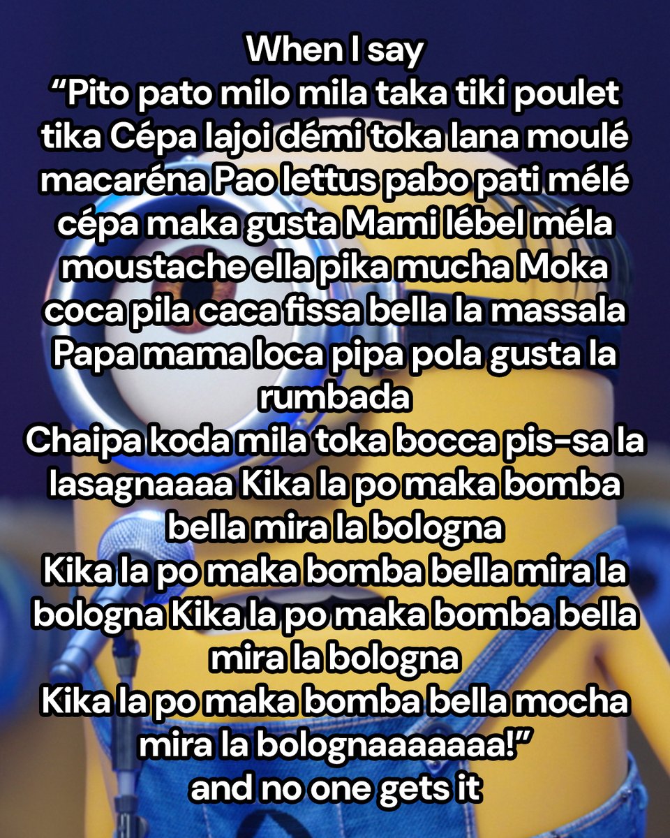 Minions's tweet image. real ones get it.