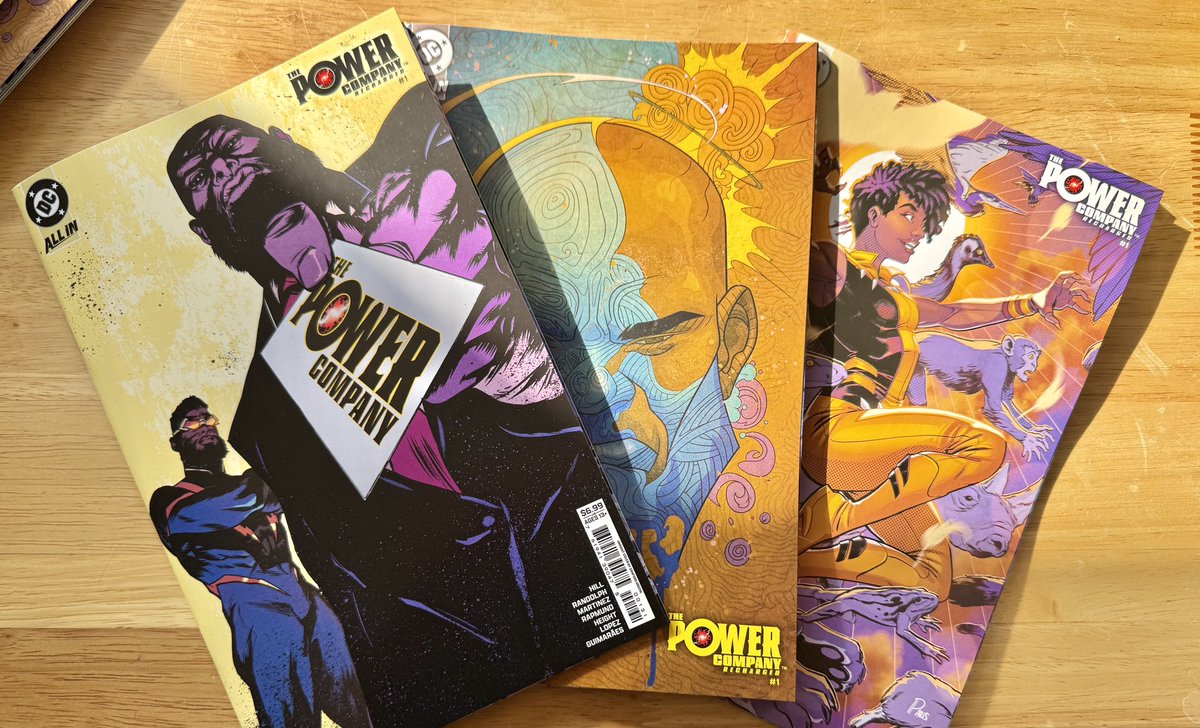 Emilio Lopez (@emannland) on Twitter photo THE POWER COMPANY: RECHARGED. Written by <a href="/bryanedwardhill/">Hilluminati</a>
And a “POWER COMPANY” of artists from <a href="/kharyrandolph/">💀khary like atari💀</a> , <a href="/Ariotstorm/">Alitha E. Martinez</a> , <a href="/raheight/">Ray-Anthony Height</a> , with <a href="/NormRapmund/">Norm Rapmund</a> (inking Alitha) and on color myself @emannland & <a href="/alex_guim/">Alex Guimarães</a> .
Out on Wednesday from <a href="/DCOfficial/">DC</a> THE POWER COMPANY: RECHARGED. Written by <a href="/bryanedwardhill/">Hilluminati</a>
And a “POWER COMPANY” of artists from <a href="/kharyrandolph/">💀khary like atari💀</a> , <a href="/Ariotstorm/">Alitha E. Martinez</a> , <a href="/raheight/">Ray-Anthony Height</a> , with <a href="/NormRapmund/">Norm Rapmund</a> (inking Alitha) and on color myself @emannland & <a href="/alex_guim/">Alex Guimarães</a> .
Out on Wednesday from <a href="/DCOfficial/">DC</a>