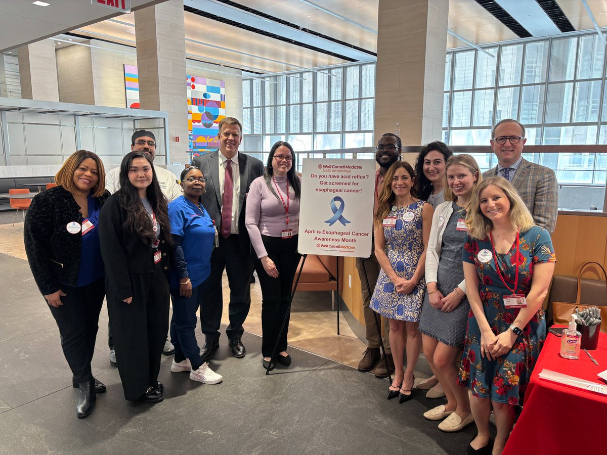 Dr. Schnoll Sussman (@feliceschnoll) on Twitter photo Did you know? #Esophagealcancer incidence has tripled in the past few decades and over 60% of GERD patients are unaware of their risk of #Barrettsesophagus. The <a href="/WeillCornell/">Weill Cornell Medicine</a> <a href="/WCM_GI/">Weill Cornell Medicine GI & Hepatology</a> #JMC and #DIGEST program, along with <a href="/nyphospital/">NewYork-Presbyterian</a>, is tirelessly working to change those Did you know? #Esophagealcancer incidence has tripled in the past few decades and over 60% of GERD patients are unaware of their risk of #Barrettsesophagus. The <a href="/WeillCornell/">Weill Cornell Medicine</a> <a href="/WCM_GI/">Weill Cornell Medicine GI & Hepatology</a> #JMC and #DIGEST program, along with <a href="/nyphospital/">NewYork-Presbyterian</a>, is tirelessly working to change those