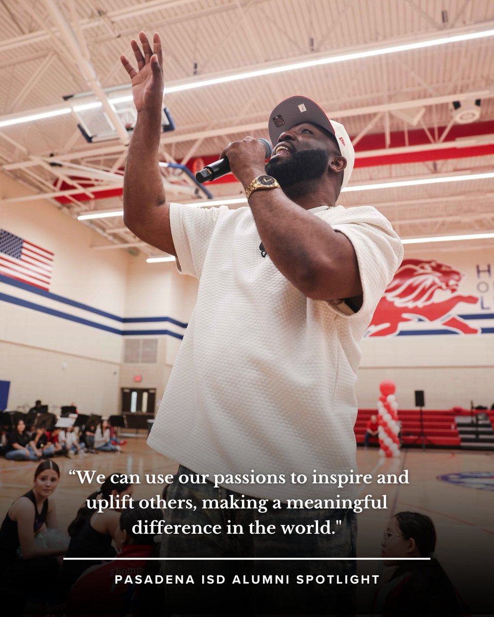 Pasadena ISD Alumni Spotlight✨ Vaughaligan “Von Won” Walwyn’s story is rooted in Pasadena ISD. Now a pastor, artist, and entrepreneur, he’s returned to campuses across the district to share motivational messages with students. Read about his journey here: ow.ly/HYxe50VHZ8v