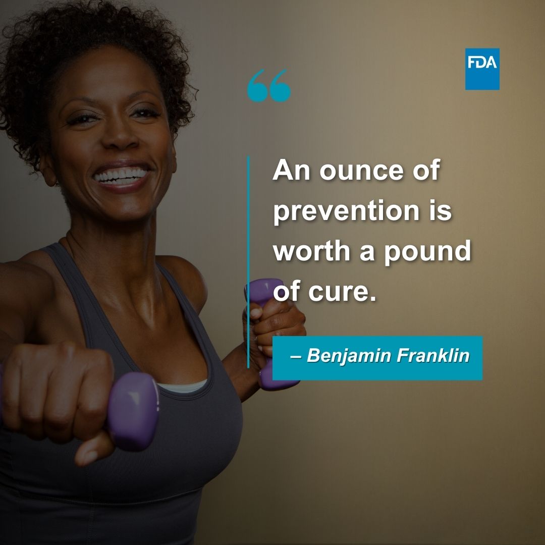 FDAOncology's tweet image. Want to lower your cancer risk? Start here:
✅ Eat healthy
🚭 Avoid smoking &amp;amp; limit alcohol
🏃‍♀️ Stay active
🌞 Protect your skin
🩺 Get screened early
Small steps = powerful prevention. #CancerPrevention #NationalCancerControlMonth