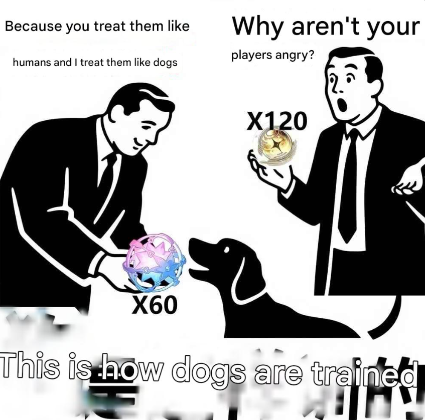 CN is already making memes about Genshin's 5.6 pulls numbers (roughly translated by Google).