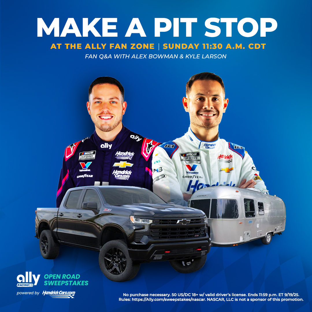 Hendrick Automotive Group (@hendrickcars) on Twitter photo Need pre-race plans at ‘Dega?
Come ask these two a question and get an up-close look at the Airstream trailer and truck we’re giving away with <a href="/allyracing/">Ally Racing</a> while you’re there! 😎🛻 Need pre-race plans at ‘Dega?
Come ask these two a question and get an up-close look at the Airstream trailer and truck we’re giving away with <a href="/allyracing/">Ally Racing</a> while you’re there! 😎🛻