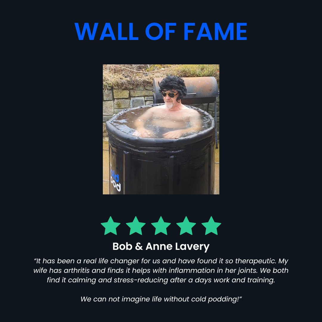 Met Bob 👋🏻, and since he and his wife Anne started cold dipping in December 2023, they can't imagine life without it. They’ve embraced the chill and never looked back! 🌟

#ColdPod #ColdWaterImmersion #IceBath